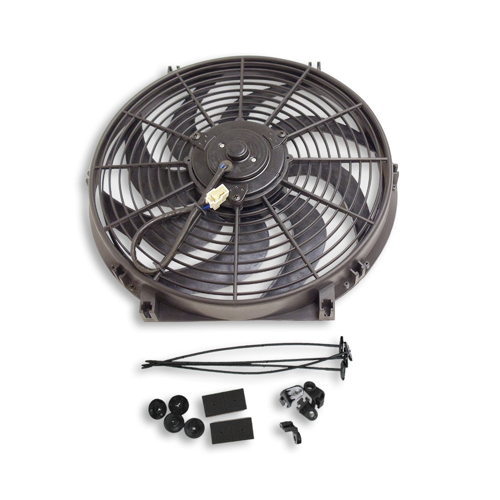 14" Electric Heavy Duty Radiator Reversible Fan 2200 Cfm with Thermostat Kit