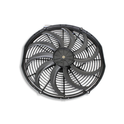 Durable 16" Radiator Cooling Fan Heavy Duty High CFM 12v Electric Curved S Blade