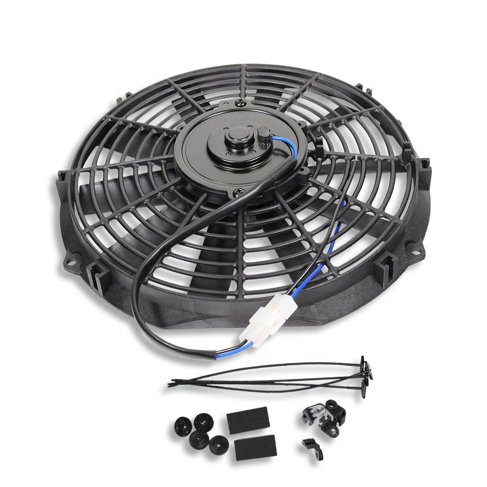 Dual Electric 10" straight blade cooling radiator fans 12V 850cfm