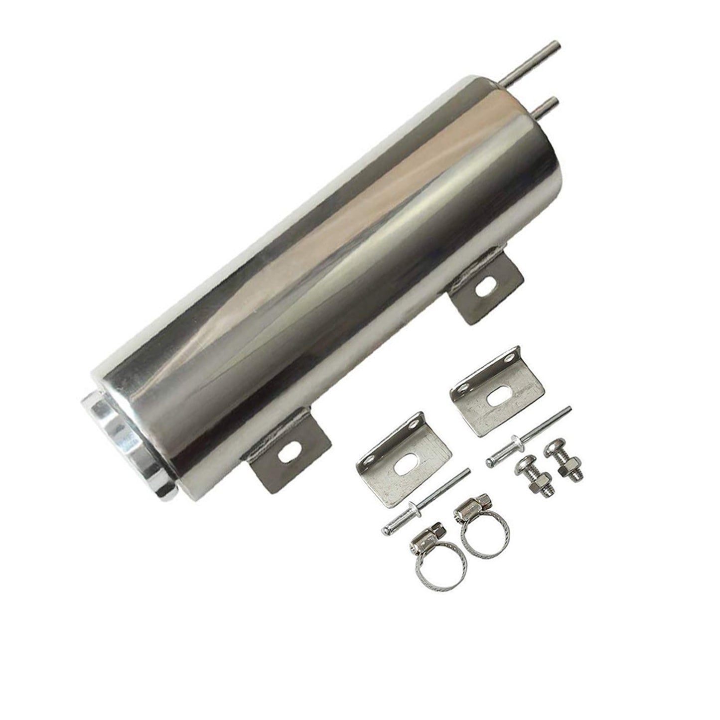 3"X 10" Inch Stainless Radiator Overflow Tank Universal Fit.