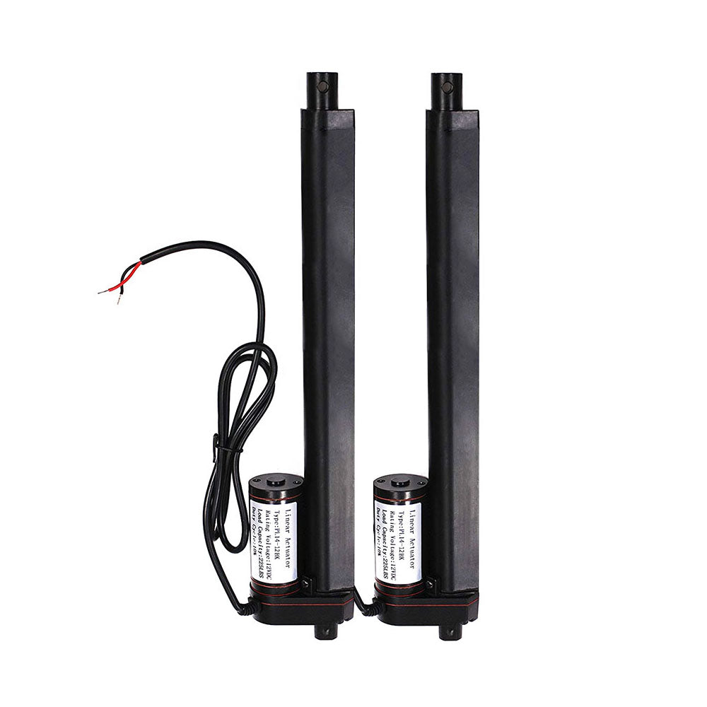 2 pcs 12 Inch 12" Stroke Linear Actuator 12Volt 12V 225 Pounds lbs Maximum Lift