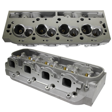 For BBC Chevy 454 Rectangle Port Bare Aluminum Cylinder Head 124cc 345cc 2 Set