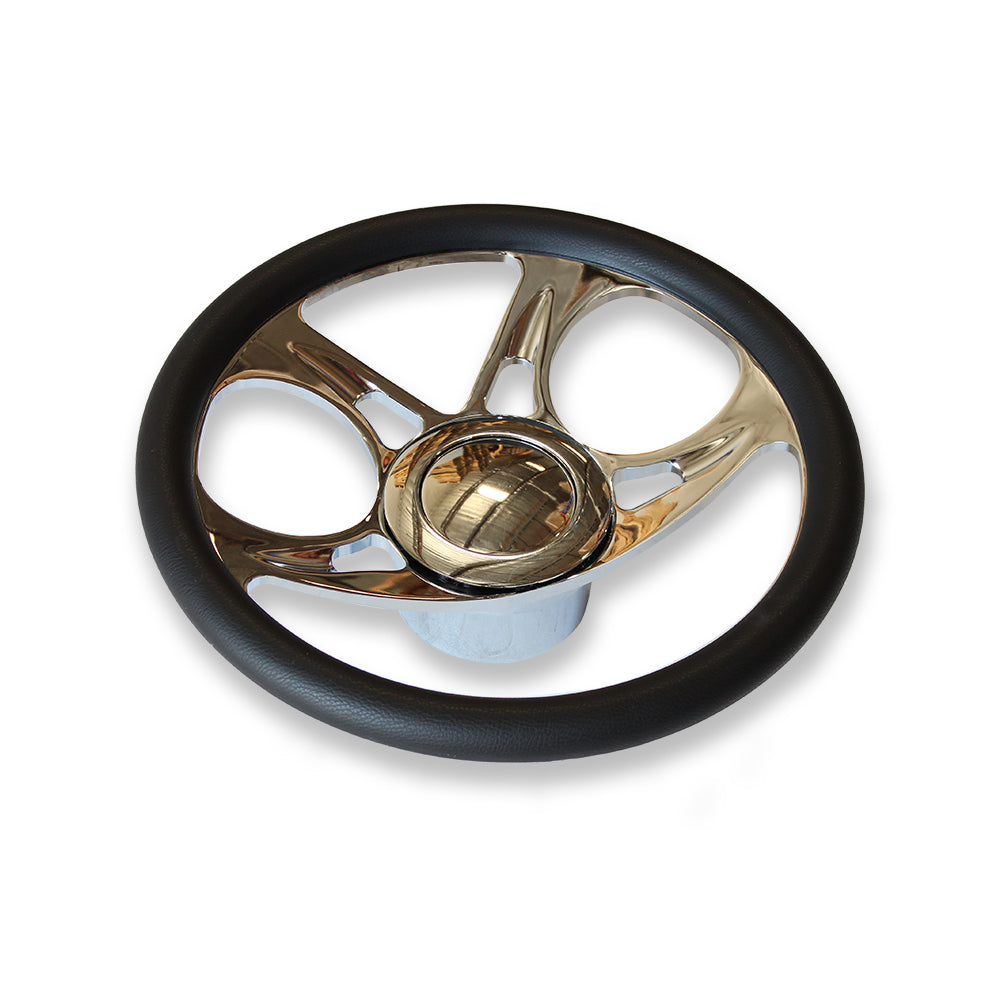 GM 28" Tilt Manual Steering Column w/Key +14" Billte Steering Wheel+Horn Button