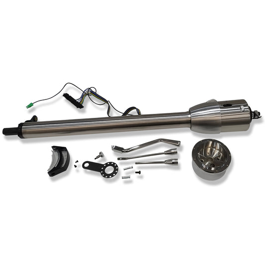 Stainless Steel 28" Auto Steering Column w/ Shift Indicator & Adapter Universal