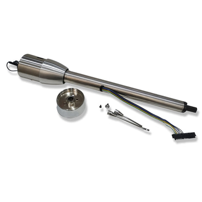 GM 32" Tilt Manual Steering Column With Adapter NO Key Stainless Steel
