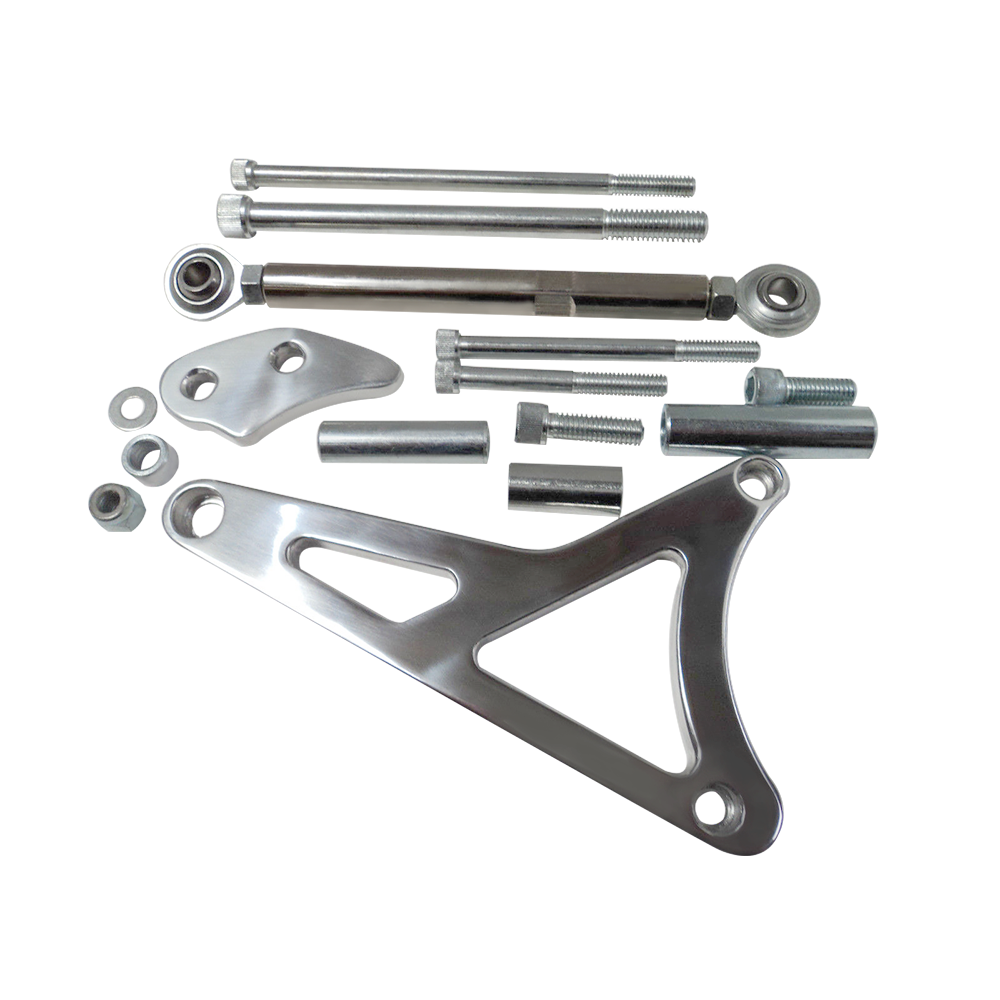 SBF Small Block Ford 260 289 302 5.0 L Chrome Aluminum Alternator Bracket Kit