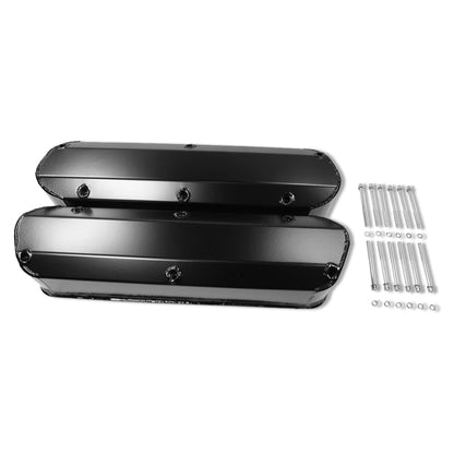 Fabricated Tall Aluminum Valve Covers Black for SBF 5.0L Mustang 289 302 351W