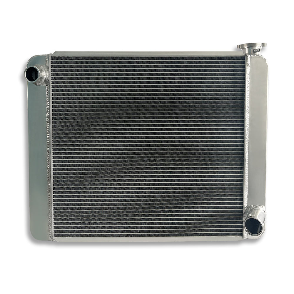 GM Chevy Welded Radiator 25" x 19" For SBC BBC Chevy 2-Row Single Pass Aluminum