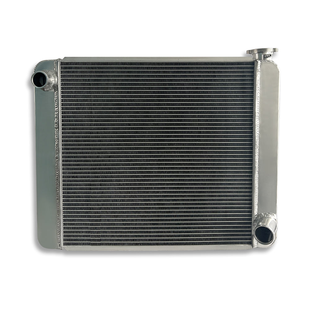 24" x 19" Chevy/GM Radiator Fully Welded Aluminum 2 Row 1" Single Pass SBC BBC