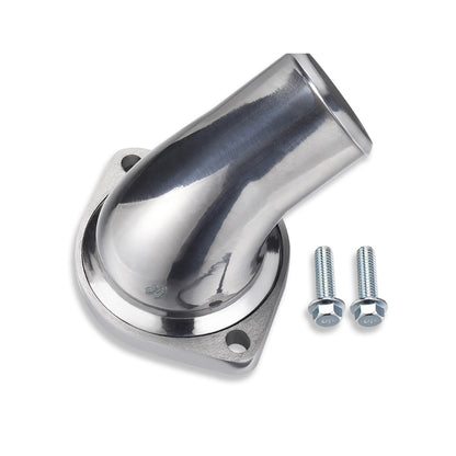 Chevy LS 45° Water Neck Thermostat Housing For LS1 LS2 LS7 Polished Aluminum