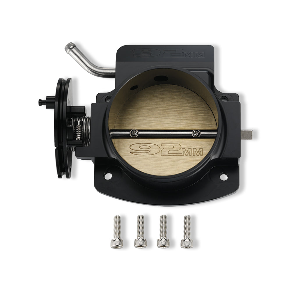 Aluminum Intake Manifold Throttle Body 92mm for LS1/LS2/LS3/LS6/LS7 Black