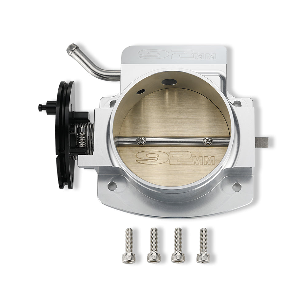Aluminum Intake Manifold Throttle Body 92mm for LS1/LS2/LS3/LS6/LS7 Silver