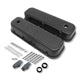 Retro Finned Tall Valve Covers For 1965-95 BBC Chevy 396 427 454 502 Black